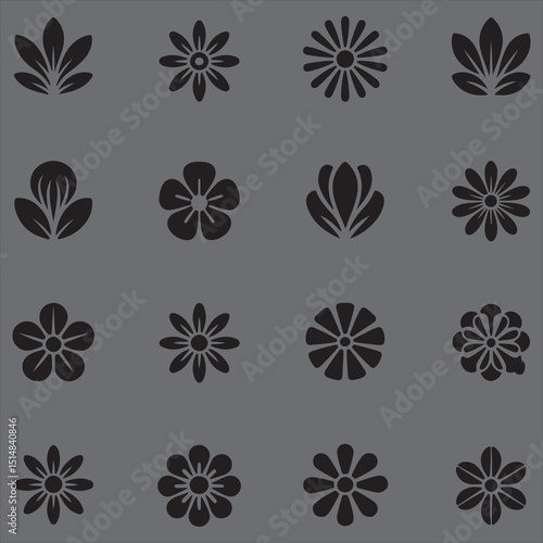 seamless pattern with flowers