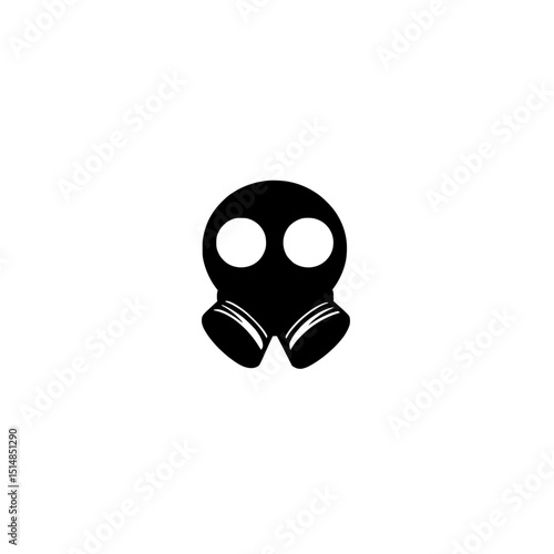 gas mask isolated on white