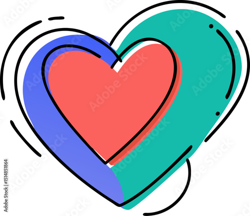 geometric heart icon