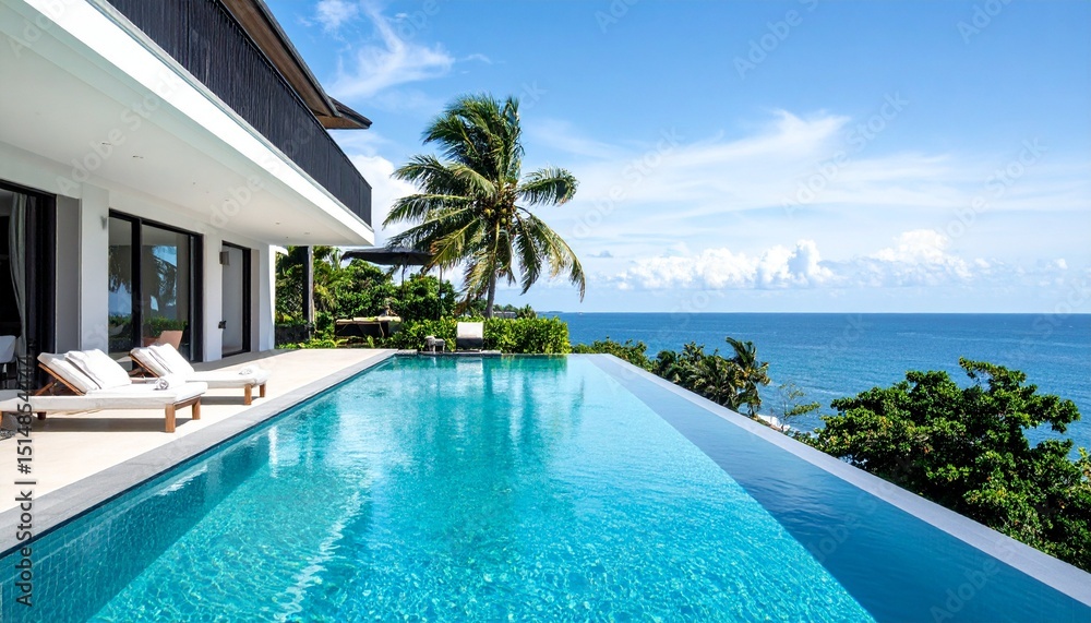 Fototapeta premium luxury swimming pool