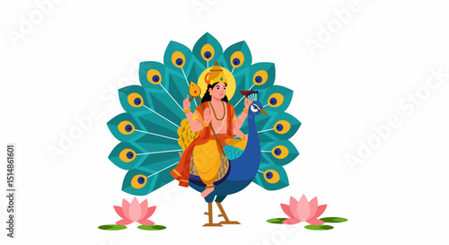 Lord Murugan Peacock Ride