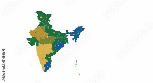 India States Agricultural Map