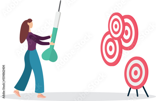 Handle multiple businesses simultaneously, multi purpose or multitasking, side hustle or side job concept.flat characters.