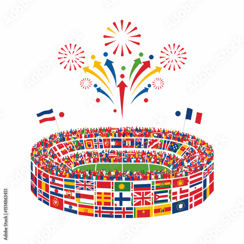 Global Sports Event Stadium Of Nations