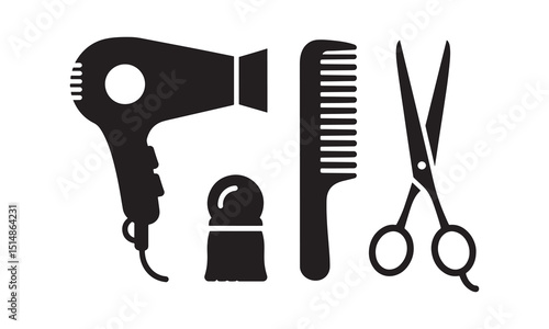 Barber Tools Vector Images