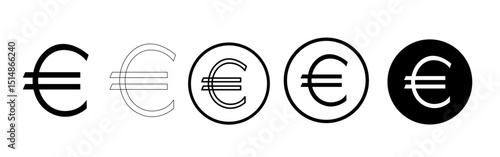 euro sign. EUR vector icon. EUR dollar symbol. European Union euro sign icon set. Money coin isolated. pack of Colorful euro Coin Icons. website and logo. payment symbol