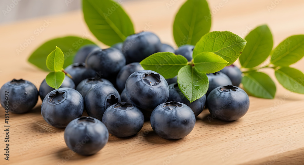 Fresh blueberries on a wooden board. Fresh blueberries on a wooden board.