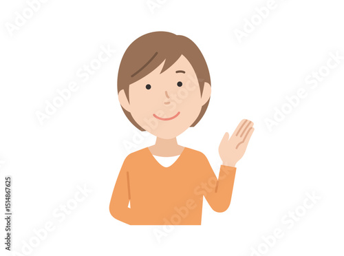 案内,私服女性