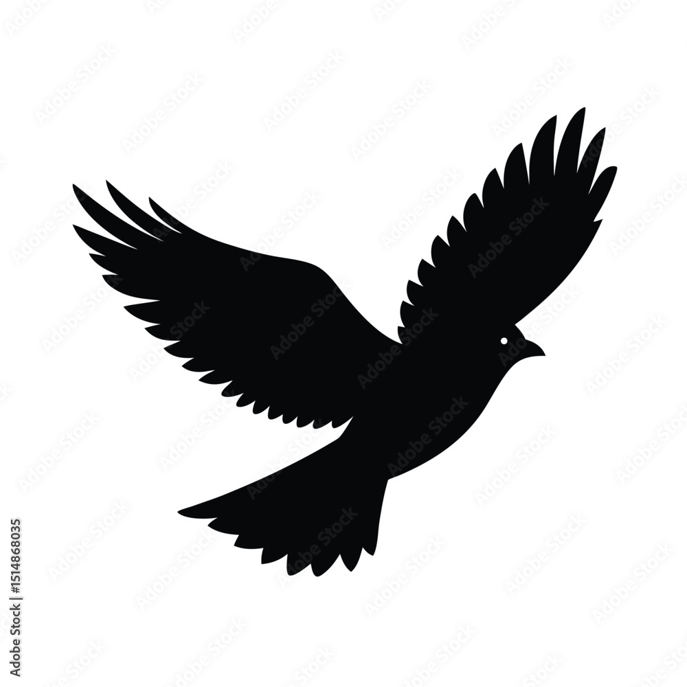 Obraz premium vector illustration of a dove