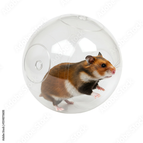 Hamster in Exercise Ball: Fun Pet Activity