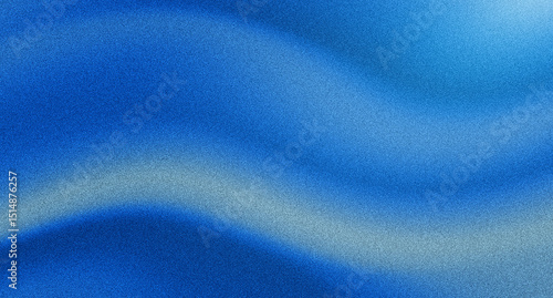 Abstract background grainy texture. Blue gradient mix horizontal background. Modern blue backdrop.