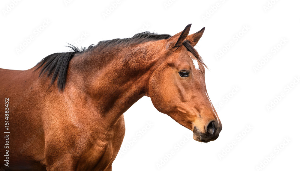 brown horse isolated on white transparent background PNG brown horse isolated on white transparent background PNG