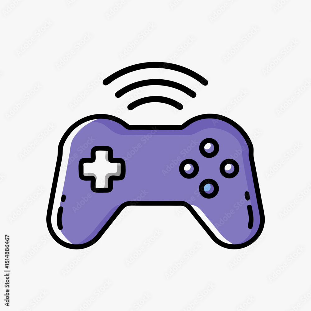 Wireless Game Controller Icon - Gaming Device & Entertainment Symbol Wireless Game Controller Icon - Gaming Device & Entertainment Symbol