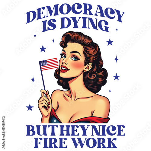 Democracy is Dying but hey nice fire works