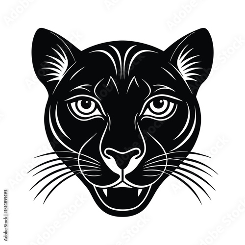 Jaguarundi Head Sleek and Stealthy