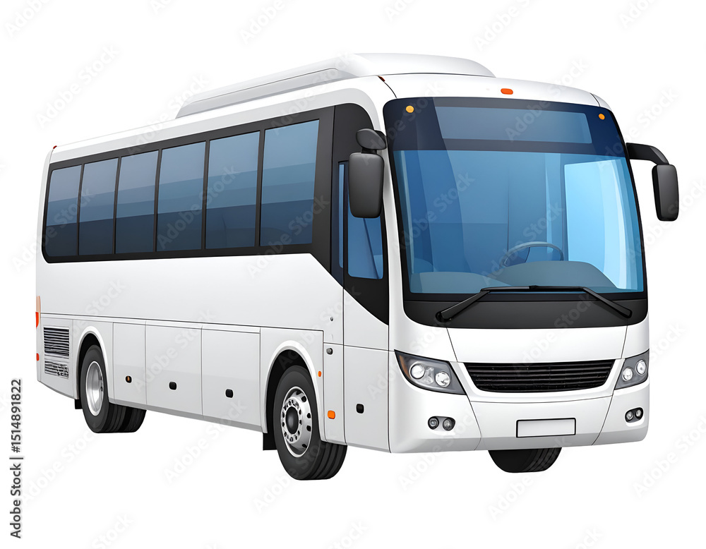 A clean, modern tour bus, ideal for group travel and excursions A clean, modern tour bus, ideal for group travel and excursions