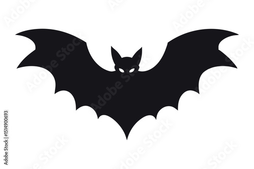 Halloween bats silhouette illustration vector design
