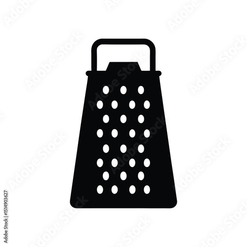 Steel Cooking Grater Illustration – Kitchen Utensil Vector