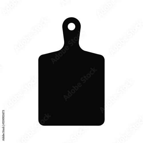 Silhouette Cutting Board Cooking Tool in Black – Digital Clipart