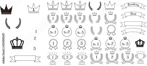 ランキングの素材セット