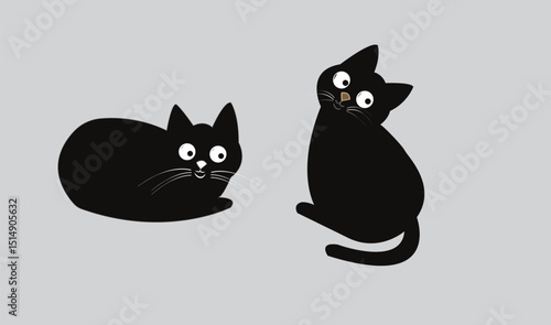 Cat emoji icon vector image.