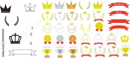 ランキングの素材セット