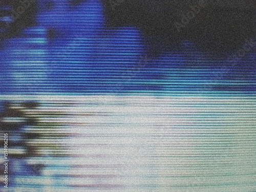 Retro VHS background. Glitch art scan line background. TV scan line monitor for old technology concept. Glitch camera effect.	