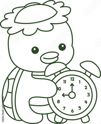 Outline of Kawaii japanese mythology Kappa sticker cute.
Coloring pages of Cute kappa mascot ghost japanese.