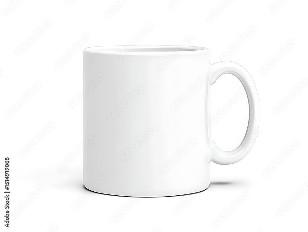 White Coffee Mug with Mockup. White Coffee Mug with Mockup.