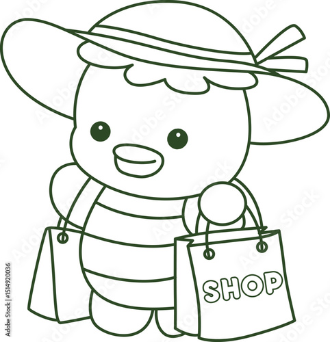 Outline of Kawaii japanese mythology Kappa sticker cute.
Coloring pages of Cute kappa mascot ghost japanese.