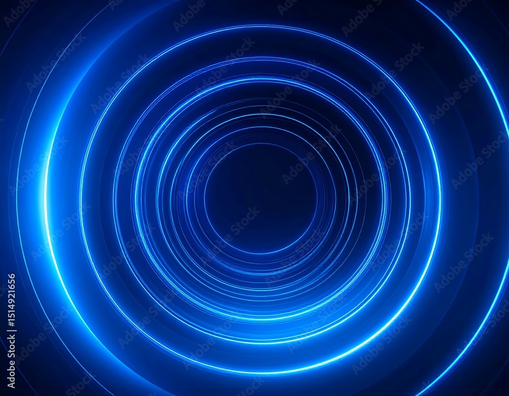 Obraz premium Abstract glowing concentric circles