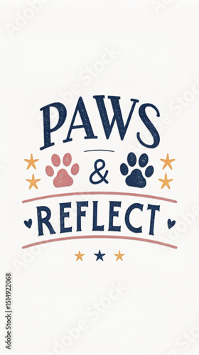Paws & reflect tshirt for pet lovers