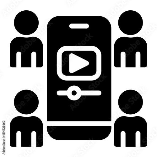 mobile marketing icon