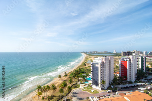 Aerial View of La Caracola Beach on Margarita Island, Venezuela