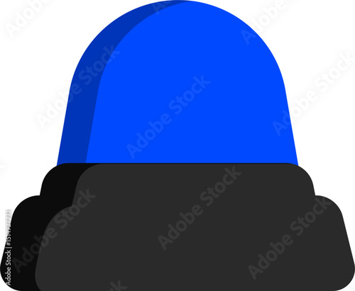 Siren Blue Icon Simple Flat Alert