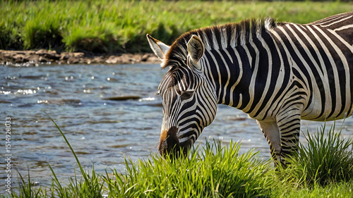 zebra in the grass