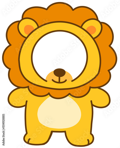 사자 인형 프레임 