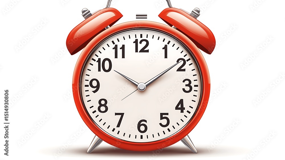 red alarm clock isolated red alarm clock isolated