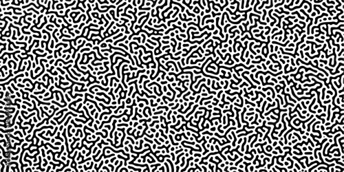 Abstract Reaction-diffusion Turing pattern natural texture gray gradient color scheme. Linear design with biological algorithm psychedelic background. Reaction-diffusion or truing patter	