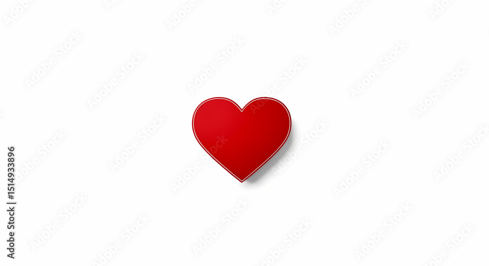 Red heart shape Red heart shape