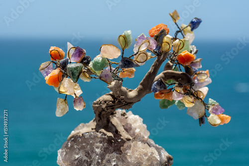 Healing crystal and gemstone tree named Tree of Life