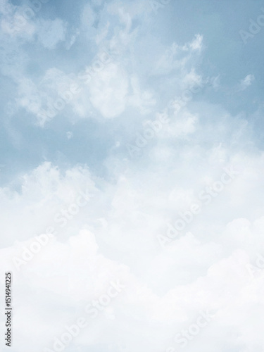 羽毛や綿毛や雲が舞うような、ふわふわやわらかさを感じる背景画像