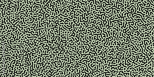 Abstract Reaction-diffusion Turing pattern natural texture green gradient color scheme. Linear design with biological algorithm psychedelic background. Reaction-diffusion or truing patter	