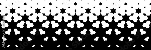 Geometric Star Shapes with Gradient Effect