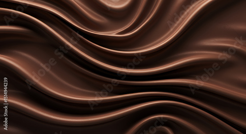 Wallpaper Mural Chocolate Satin Fabric Drapes and Waves Torontodigital.ca