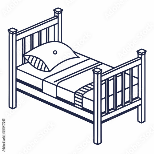 bed in a hotel room