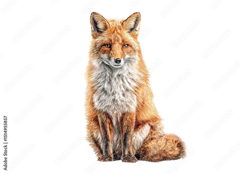 Fototapeta premium Realistic Fox