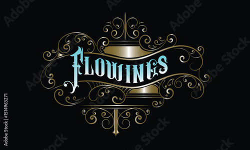 FLOWINGS lettering custom style design