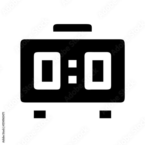 Digital Clock Icon Symbolizing Time Management for Websites, Apps, Illustrations, Blogs, and Educational Content  