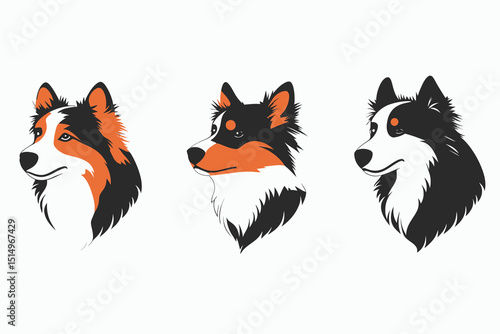 group of red dogs